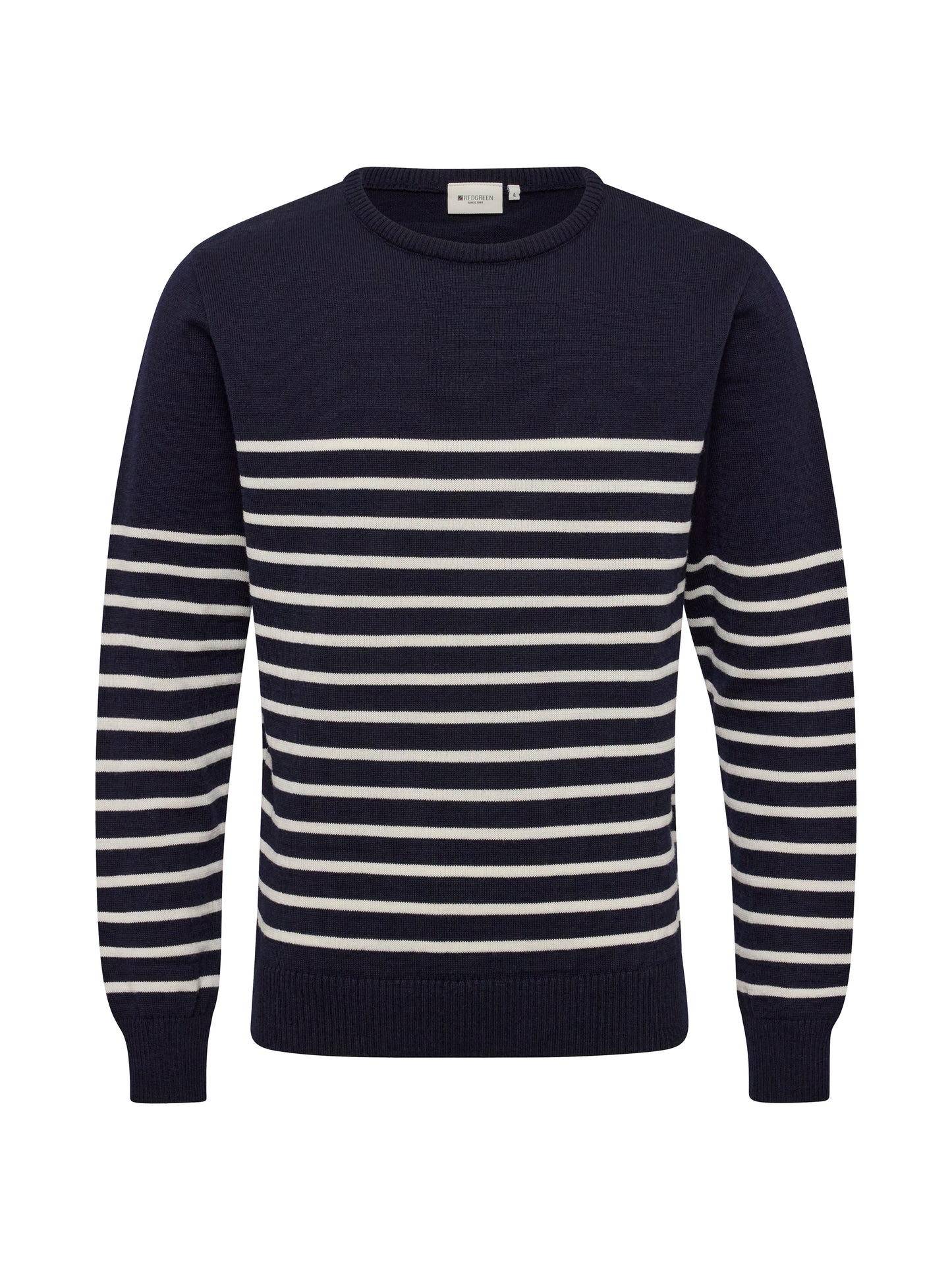 Woolen Long Sleeve Sweater Jan - Striped Seafarer