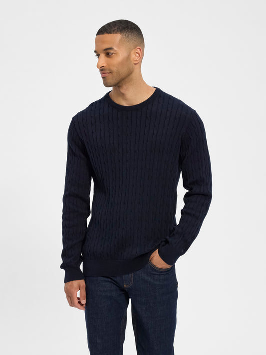 Woolen Long Sleeve Jorn - Navy