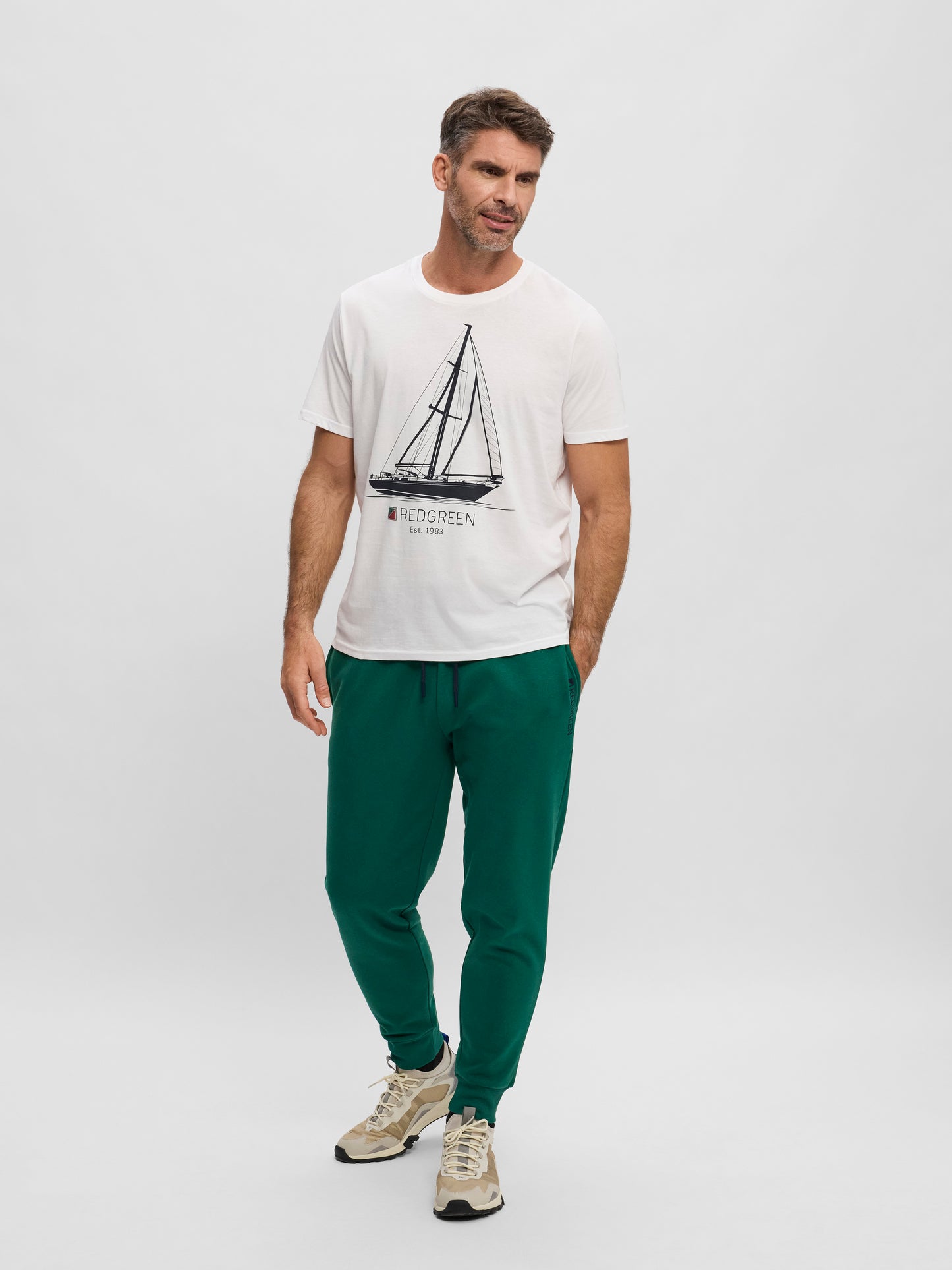 T-Shirt Sailing Design - Solid White